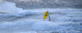 TEMPETE ZEUS MARSEILLE ,PLAGE DU PRADO,WINDSURF, PLANCHE À  VOILE