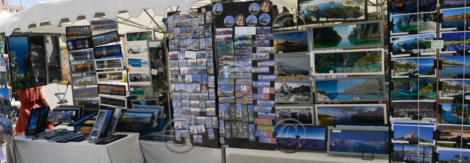 Marché à Marseille sur le vieux port