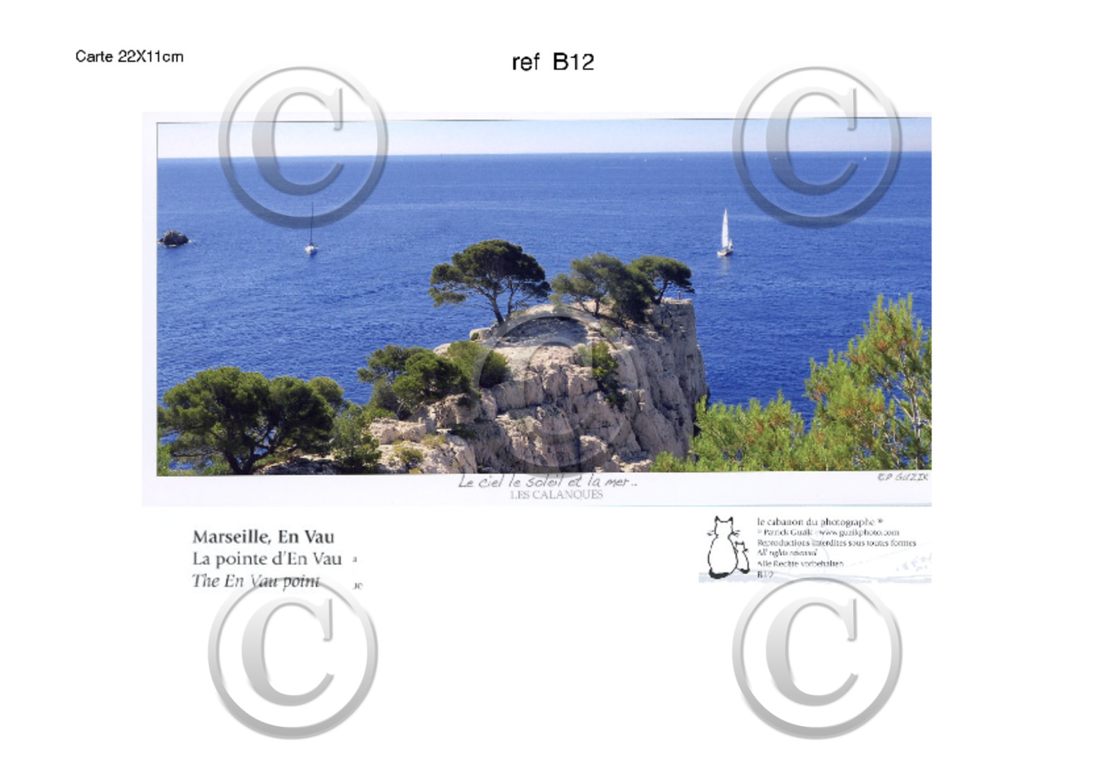 REF B 12   CARTES POSTALES - Collection  B   - CACAU -